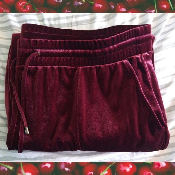 Wine colored tapered pull on pants - Picture 5 of 9